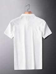 Men's Ice Silk Lapel Polo Shirt Short Sleeves - Cool Urban Store